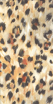 8" x 5" Leopard Pattern Guest Towel