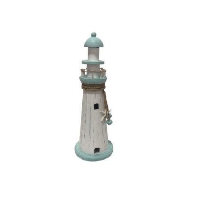 16" Blue and White Christmas Light House