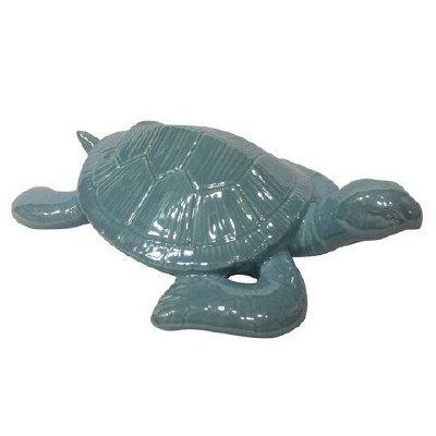 6" Blue Ceramic Sea Turtle