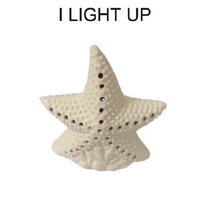 5" LED White Ceramic Starfish