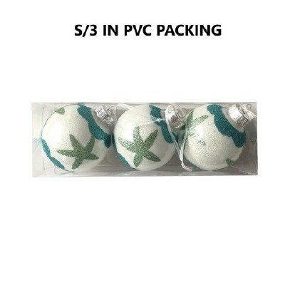 Box of Three Starfish Ball Ornaments