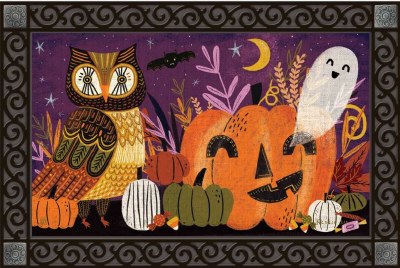 18" x 30" Halloween Owl Doormat Decoration