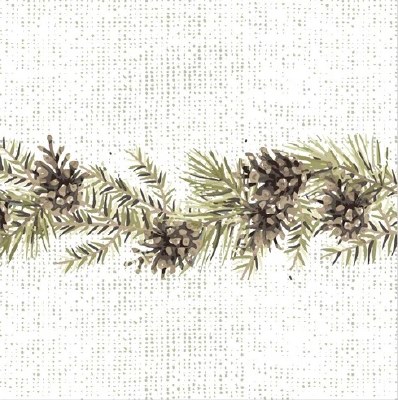 Shimmering Pine Cone Lunch Napkin