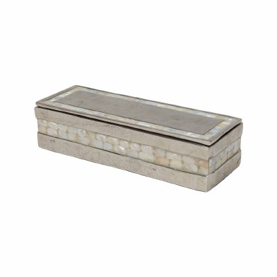 Small Silver Mother of Pearl Box