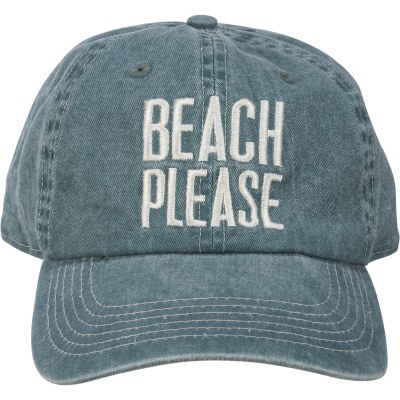 Blue Beach Please Baseball Cap