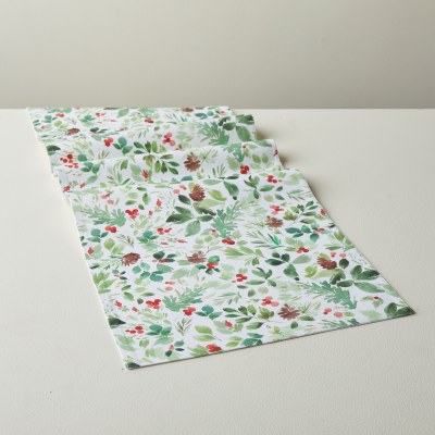 72" Holly Botanical Table Runner