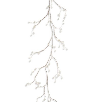65" Wire Pearl Garland