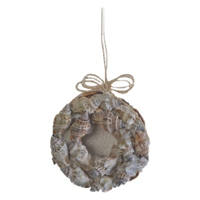 3.5" Shell Wreath Ornament