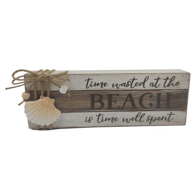9" Time at The Beach Wall Plaque