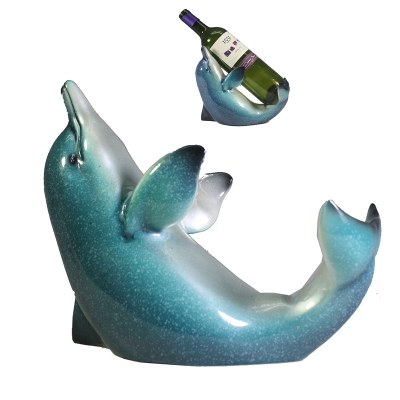 Dolphin Resin Bottle Holder