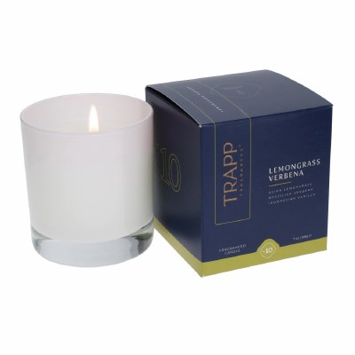 7 oz Lemongrass Verbena Fragrance Glass Candle