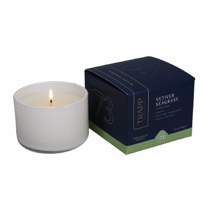 3.75 oz Vetiver Seagrass Fragrance Glass Candle