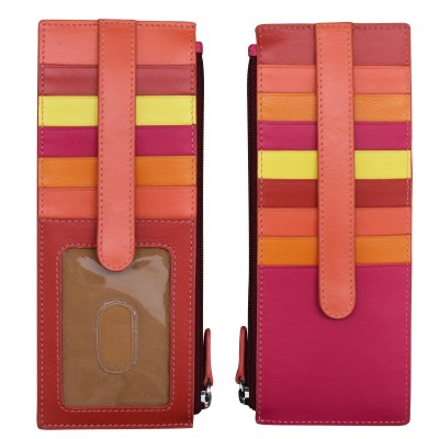 7" Multicolor Sunset Double Sided Credit Card Holder