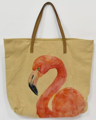 18" x 20" Flamingo Head Tote Bag