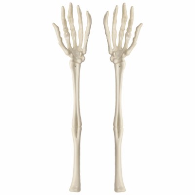 Set of 2 12' Bone Arm Servers Halloween Decoration