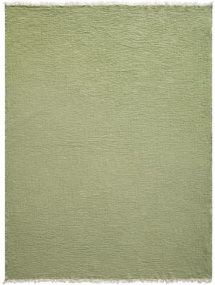 47" x 60" Green Cotton Throw