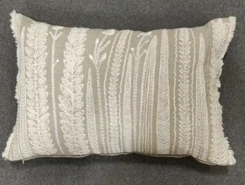 16" x 24" Natural Thin Leaves Pillow