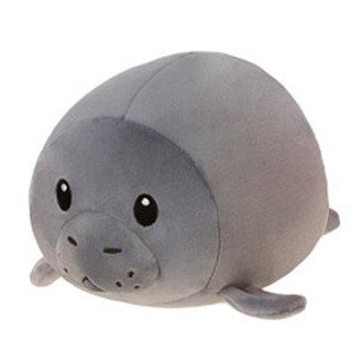 8" Gray Lil Huggy Manatee Plush Toy