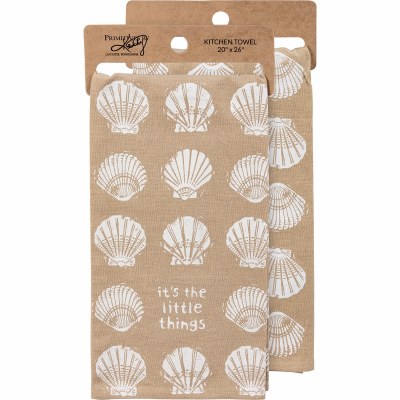 26" x 20" "It's The Little Things" Scallop Shell KitchenTowel