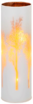 10" LED Frost and Gold Tree Lantern