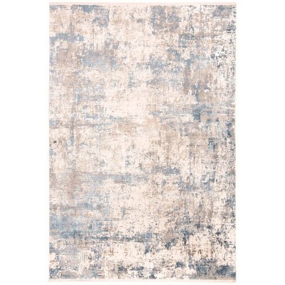 3.1' x 5' Blue and Ivory Cadiz 3891F Rug