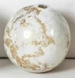 3" Golden Haze Glass Orb