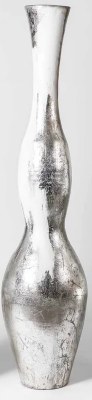 67" Platnium Finish Curvy Vase