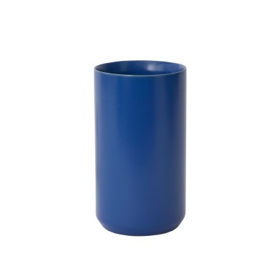 8" Dark Blue Ceramic Vase