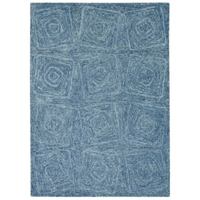 3.3' x 5.3' Navy Geometric Serenity Rug