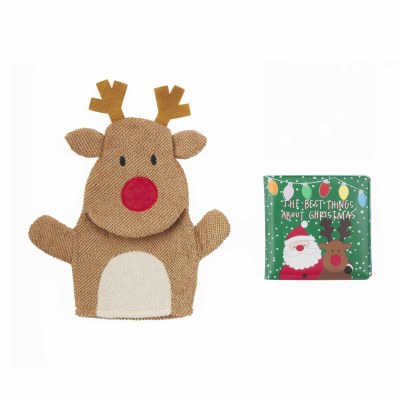 Deer Bath Book and Mitt by Mud Pie