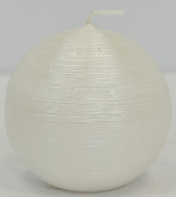 3" White Pearl Ball Candle