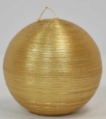 3" Gold Ball Candle