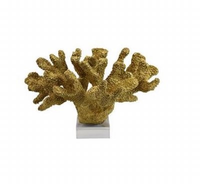 8" Faux Gold Coral