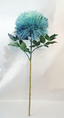 27" Faux Blue and Green Globe Thistle