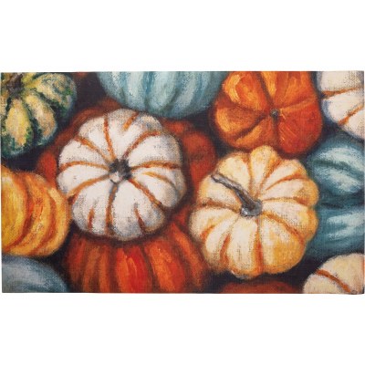 20" x 34" Multicolor Pumpkins Doormat