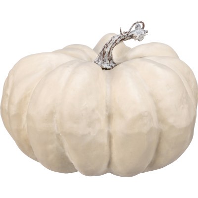 6" Faux Cream Pumpkin Fall and Thanksgiving Decoration