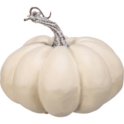 5" Faux Cream Pumpkin Fall and Thanksgiving Decoration