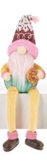 7" Gnome Holding a Cookie Shelf Sitter