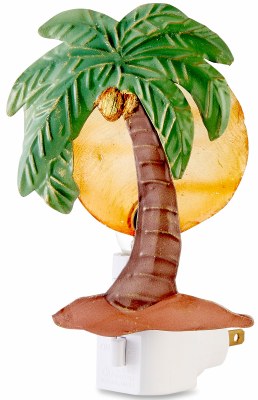 5" Capiz Palm Tree Nightlight