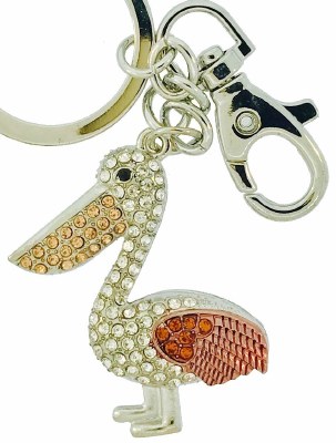 Multicolor Pelican Bling Key Ring