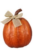 6" Light Orange Pumpkin Fall and Thanksgiving Decoration