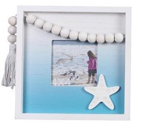 4" x 4" Starfish Beads Picture Frame