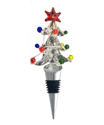 6" LED Multicolor Tree Bottle Stopper