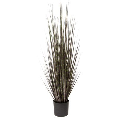 36" Faux Zebra Grass Potted Plant