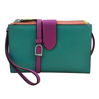 6" x 8" Multicolor Paradsie Phone Wallet Crossbody Shoulder Bag