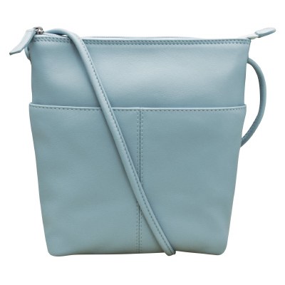 9" x 8" Chambray Midi Sac Crossbody Bag