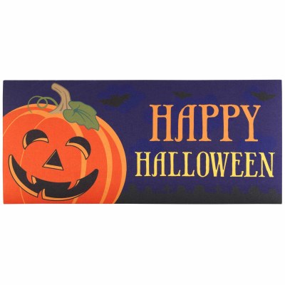 10" x 22" 'Happy Halloween" Doormat Insert Decoration