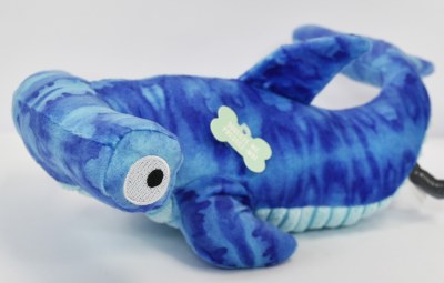 9" Blue Hammer Head Shark Dog Toy