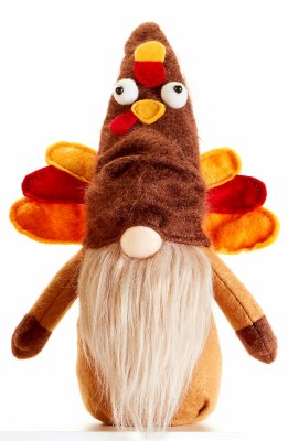 10" Brown Turkey Hat Gnome