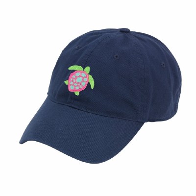 Navy Cap With a Sea Turtle